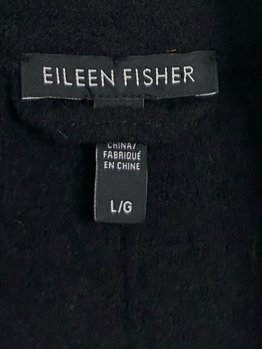 Eileen Fisher Lightweight Boiled 100% Wool Shawl Collar Vest Size L Laggenlook - Picture 4 of 14